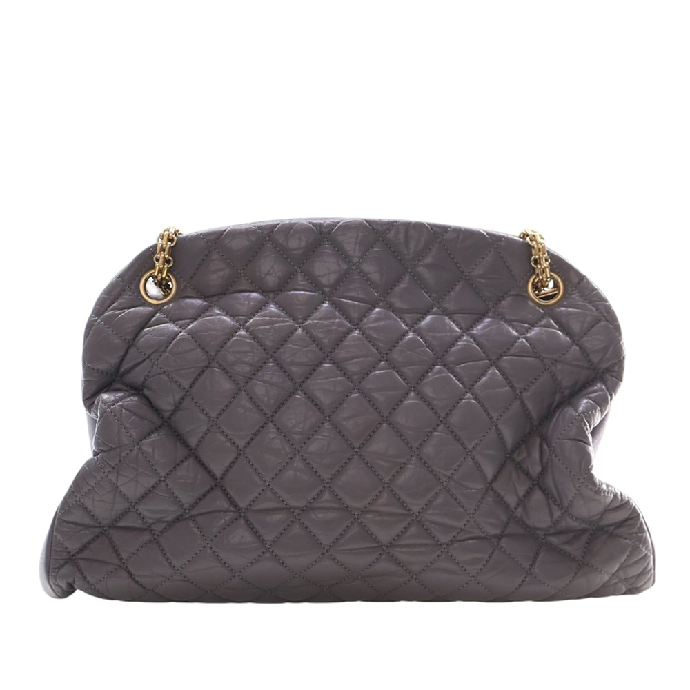 Pre-Loved Chanel Large Aged Calfskin Just Mademoiselle Bowling Bag - Picture 4 of 12